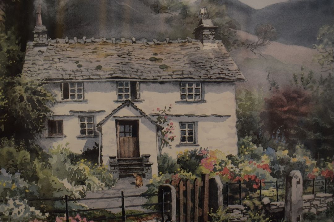 *Local Interest* After Judy Boyes (British b.1943) Lithograph 'Summer Garden, Loughrigg', a study of - Image 3 of 6