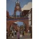 After Chas Jacobs (British Contemporary) Lithograph 'Eastgate Chester', a vibrant street scene, - Image 3 of 6