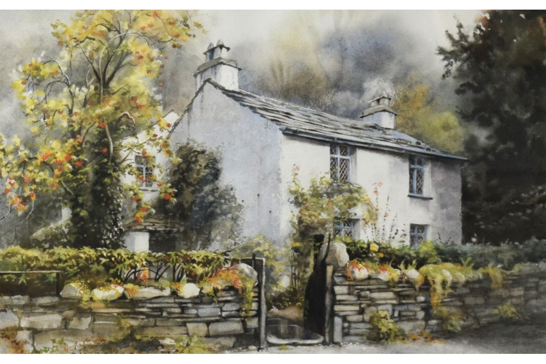 *Local Interest* After Judy Boyes (British b.1943) Lithograph 'Dove Cottage, Grasmere', signed in - Image 1 of 5