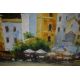 A Contemporary impressionistic oil on board, depicting a Mediterranean coastal town, unsigned or - Image 3 of 4