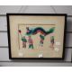 A pair of Chinese watercolours on paper, vibrant traditional scenes, within card mounts and - Image 2 of 4
