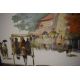 Edgardo Saemiento (20th Century) Oil on canvas, a vibrant Eastern temple street scene in autumnal - Image 3 of 5