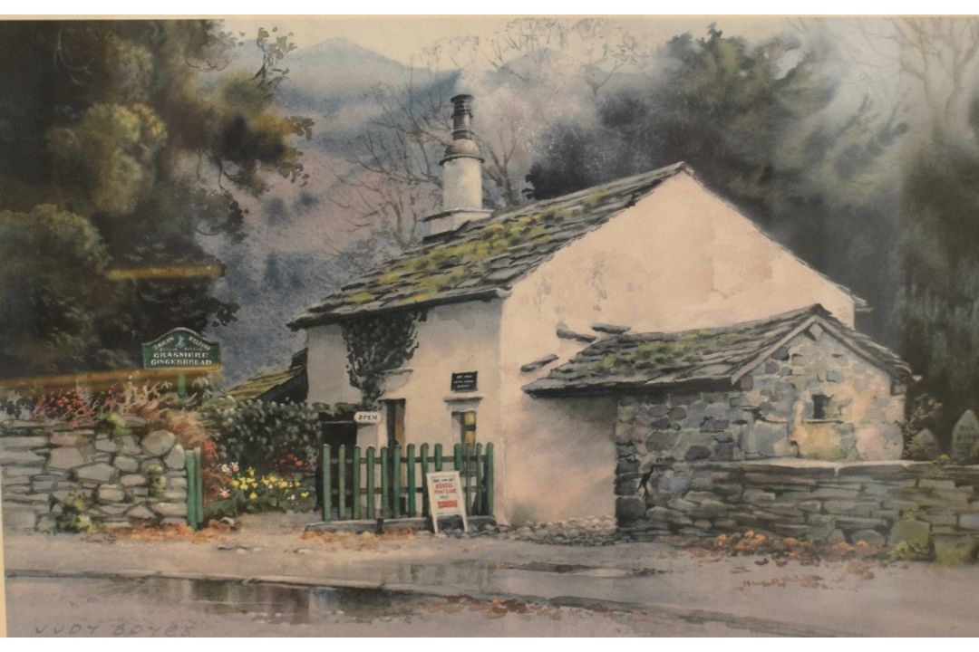 *Local Interest* After Judy Boyes (British b.1943) Lithograph 'Hartsop, a Lakeland Village', a study - Image 1 of 7