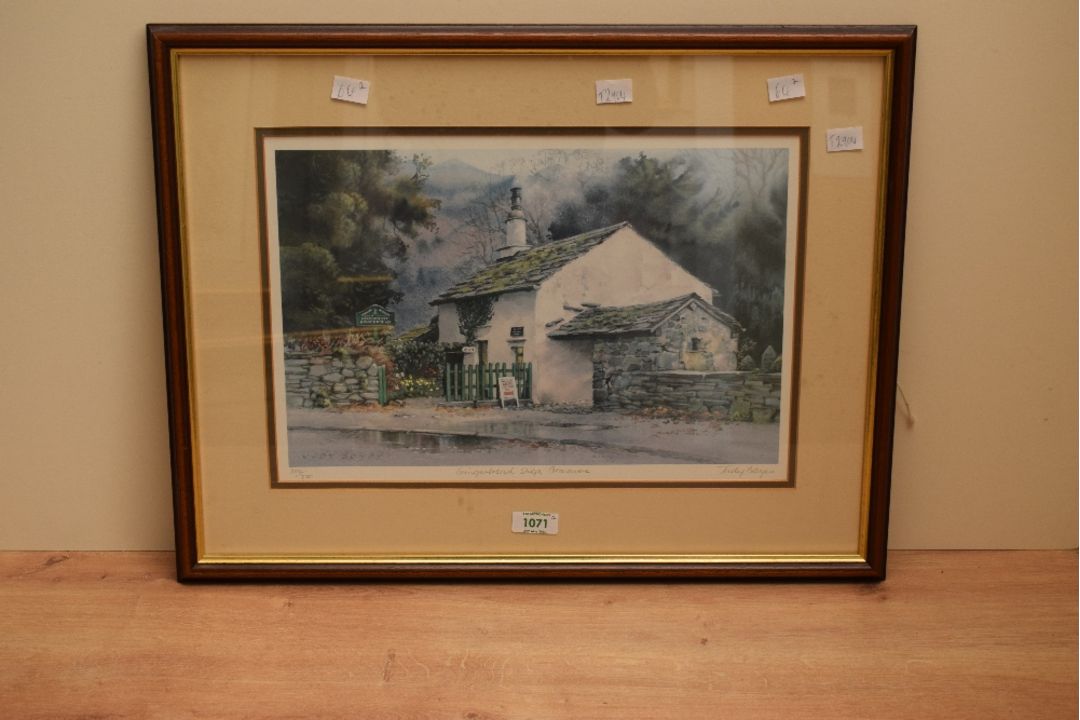 *Local Interest* After Judy Boyes (British b.1943) Lithograph 'Hartsop, a Lakeland Village', a study - Image 2 of 7