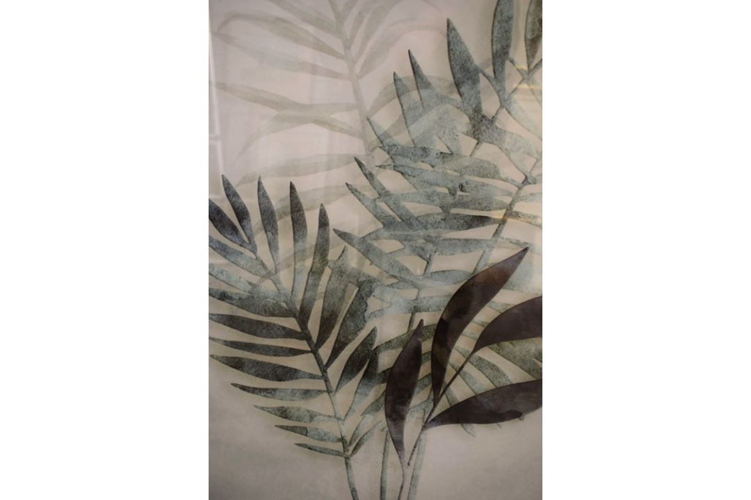 A pair of contemporary lithographs, diffused botanical studies, within card mounts and moulded - Image 3 of 5