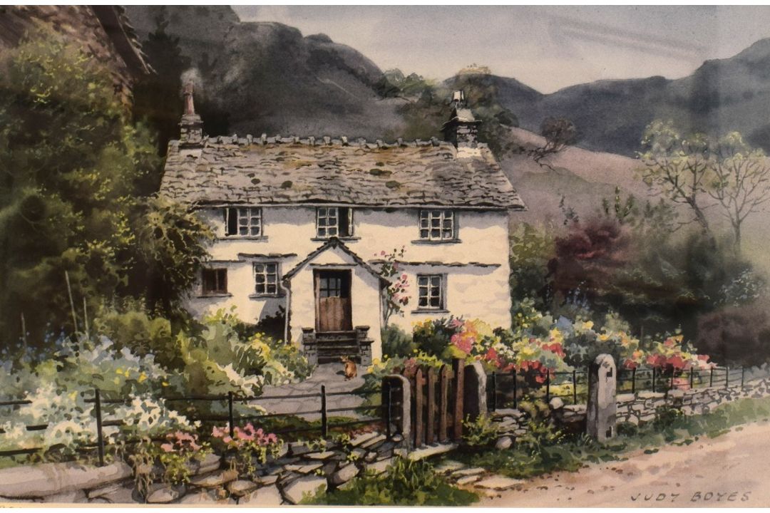 *Local Interest* After Judy Boyes (British b.1943) Lithograph 'Summer Garden, Loughrigg', a study of - Image 1 of 6