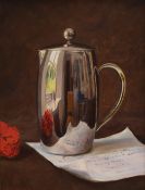 *Local Interest* Michael Fennell (British 20th Century) Oil on canvas 'Coffee Pot', a study of a