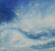 Alisa Witchell (British 20th Century) Watercolour 'Ocean Spray' an abstract sea study, signed