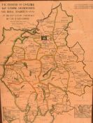 After Reverand Euston J.Nurse M.A (British 20th Century) Printed map 'The Diocese of Carlisle Map