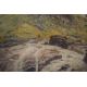 A 19th Century watercolour, a mountainous landscape with small waterfall, initialled (H.S?) and - Image 3 of 6