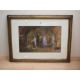 A 20th Century watercolour, a figure seated in contemplation beneath architectural ruins, unsigned - Image 2 of 4