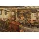 *Local Interest* After Judy Boyes (British b.1943) Lithograph 'Opening Time at the Inn', a Lake - Image 3 of 6