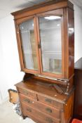 A late Victorian sideboard /bookcase , probably not original to each other but a happy marriage!