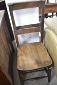 A traditional chapel chair