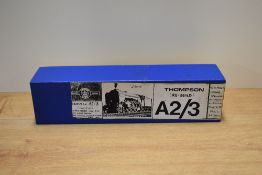 A kit-built OO gauge model of a British Railways Thompson A2/3 Class Pacific locomotive and matching