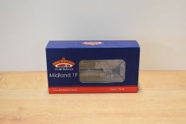 A Bachmann Branch-Line OO gauge model railway locomotive, depicting a Midland 1F (1377 Class)