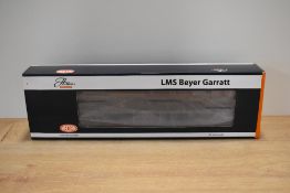 A detailed OO gauge model of an LMS Beyer Garratt articulated steam locomotive, produced by Heljan