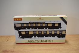 A Hornby OO gauge train pack, product code R2987, representing the Brighton Belle 5-BEL Electric