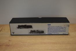 A model of a Somerset and Dorset Joint Railway (S&DJR) 2-8-0 steam locomotive and tender,
