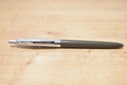 A Conway Stewart ballpoint pen in Khaki with chrome cap