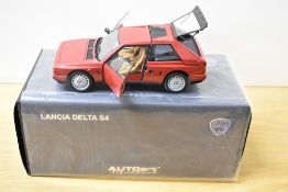 Autoart 1:18 Scale Die-cast, 74771 Lancia Delta S4 Red, boxed with internal packaging present, one