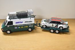 IXO 1:18 Scale Die-cast, 18RMC027WX Fiat 242-Fiat Alitalia Rally Team Assistance 1978/79 with