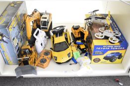 Radio Controlled Vehicles, Kons PT, Yigong, Toyota Thunder Off Road Truck boxed, Robot Arm boxed,
