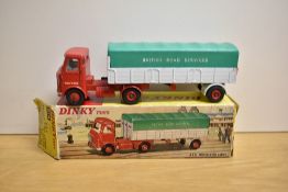Dinky Die-cast, 914 AEC Articulated Lorry British Road Services, boxed, model has very little use,