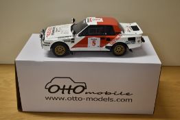 Otto Mobile 1:18 Scale Limited Edition Die-cast, OT217 UV1 Toyota Celica Twin Cam GRP8 Safari Rally,