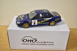 Otto Mobile 1:18 Scale Die-cast, OT955 Subaru Legacy RS GR ATC, boxed with internal packaging