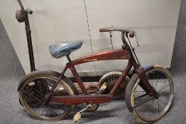 1960's Childs Bicycle and Scooter, possible Ross Convertible Bicycle in poor condition and a Tri-ang