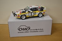Otto Mobile 1:18 Scale Limited Edition Die-cast, OT820 UV1 Audi Quattro Sports GrB RMC 1985, boxed