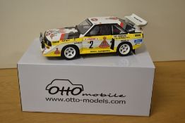 Otto Mobile 1:18 Scale Limited Edition Die-cast, OT602 UV1 Audi Quattro S1, boxed with internal