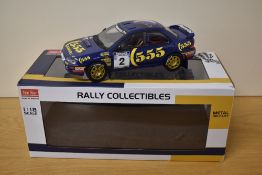 Sun Star Limited Edition1:18 scale Die-cast, 5521 Subaru Impreza Night Version, Winner of Rally