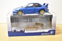 Solido 1:18 Scale Die-cast, S1807401 Subaru Imprezza 22B STI Version , Sonic Blue 1998, boxed with