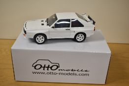 Otto Mobile Limited Edition 1:18 Scale Die-cast, OT770 Audi Sports Quattro, 128/500, boxed with