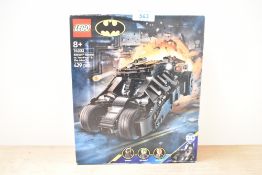 A Lego Batman The Dark Knight, Batman Tumbler vs Two-Face and the Joker, model number 76303, in