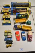 Matchbox and Corgi Playworn Die-casts, Lesney No51 Cement Lorry, boxed, 61 Alvis Stalwart, boxed,