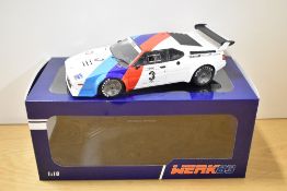 WERK 83 1:18 Scale Die-cast, BMW M1 ProCar, boxed with internal packaging present, been on display