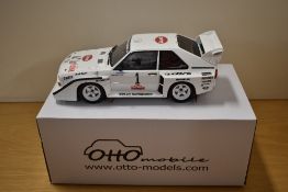 Otto Mobile 1:18 Scale Limited Edition Die-cast, OT757 Audi Sport Quattro S1 Olympus Rally 1985,