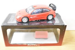 Autoart 1:18 Scale Die-cast, 80436 Citreon Xsara WRC2004 Plain Body Version (red), boxed with