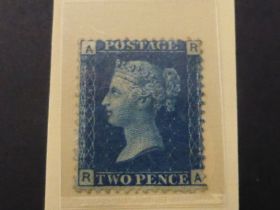 GB 1869 2d DEEP BLUE PLATE 13 MOUNTED MINT (SG47) Fine mounted mint example of this plate 13 2d blue