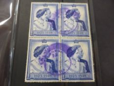 GB 1948 ROYAL SILVER WEDDING £1 VALUE IN USED BLOCK OF 4 Fine used block of 4 £1 values from the