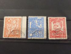 GERMANY 1945 MECKLENBURG (RUSSIAN ZONE) CHILD WELFARE SET OF 3 FINE USED Not too often do we come