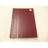 STAMP ACCESSORIES 64 PAGE STOCKBOOK (BLACK LEAVES) LIGHTLY USED Clean 64 page stockbook, (we note