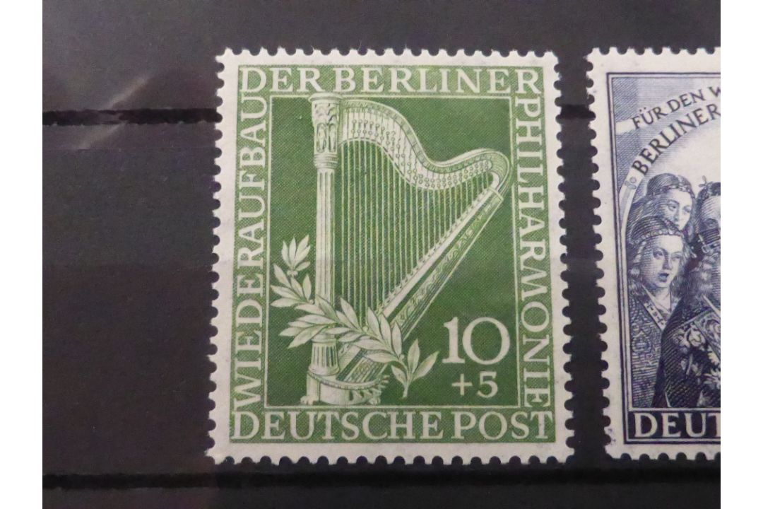 BERLIN 1950 RE-ESTABLISHMENT OF BERLIN PHILARMONIC SET OF 2 MNH Fine duo, both unmounted mint from - Image 3 of 4