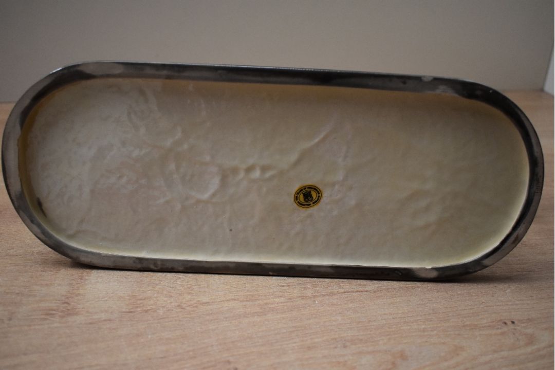 A Heredities porcelain 'Charm of Creamware' horse group study, signed 'Pepper' to reverse, mounted - Image 4 of 4