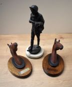 Two Beswick Pottery horse head wall ornaments/plaques comprising 'Arkle' model number 2700 and '