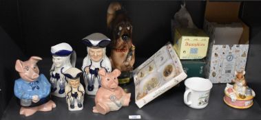 A miscellaneous assortment of studies to include a Border Fine Arts Beatrix Potter 'Brahms
