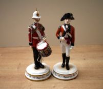 Two Michael J Sutty limited edition military figurines to include; Drummer 1st Bn. The King's Own
